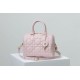 Replica Dior Groove 25 Bag in Biscuit Macrocannage Pink