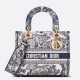 Replica Dior Medium Lady D-Lite Bag Toile de Jouy Embroidery Blue