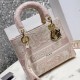 Replica Dior Medium Lady D-Lite Bag Toile de Jouy Embroidery Pink