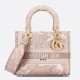 Replica Dior Medium Lady D-Lite Bag Toile de Jouy Embroidery Pink