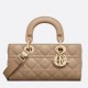 Replica Dior Small Lady D-Joy Dior Bag Cannage Apricot