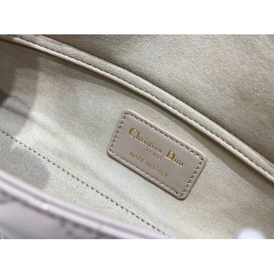 Replica Dior Small Lady D-Joy Dior Bag Cannage Apricot