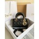 Replica Dior Small Lady D-Joy Dior Bag Cannage Black