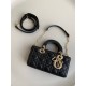 Replica Dior Small Lady D-Joy Dior Bag Cannage Black