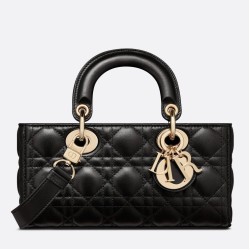 Replica Dior Small Lady D-Joy Dior Bag Cannage Black
