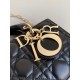 Replica Dior Small Lady D-Joy Dior Bag Cannage Black