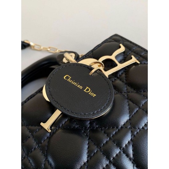 Replica Dior Small Lady D-Joy Dior Bag Cannage Black