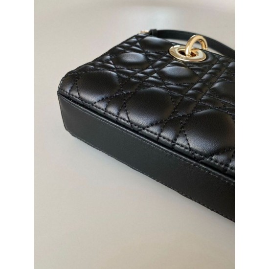 Replica Dior Small Lady D-Joy Dior Bag Cannage Black
