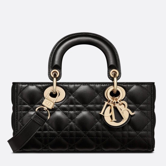 Replica Dior Small Lady D-Joy Dior Bag Cannage Black