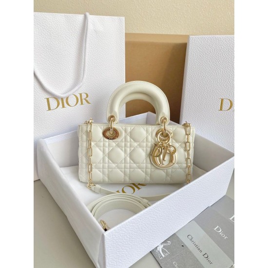 Replica Dior Lady D-Joy Dior Small Bag Cannage White