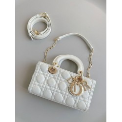 Replica Dior Lady D-Joy Dior Small Bag Cannage White
