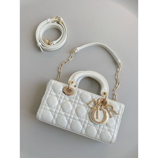 Replica Dior Lady D-Joy Dior Small Bag Cannage White