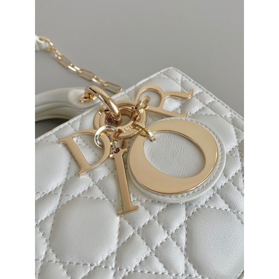 Replica Dior Lady D-Joy Dior Small Bag Cannage White