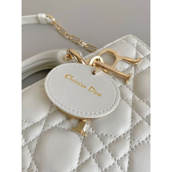 Replica Dior Lady D-Joy Dior Small Bag Cannage White