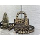 Replica Dior Mini Lady D-Lite Bag Multicolor Mizza Embroidery Beige