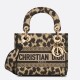 Replica Dior Mini Lady D-Lite Bag Multicolor Mizza Embroidery Beige