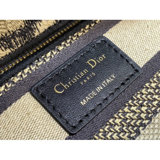Replica Dior Mini Lady D-Lite Bag Multicolor Mizza Embroidery Beige