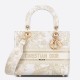 Replica Dior Medium Lady D-Lite Bag Jardin d'Hiver Embroidery Gold