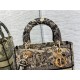 Replica Dior Medium Lady D-Lite Bag Toile de Jouy Embroidery Brown