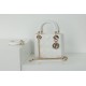 Dior Mini Lady Dior Bag Cannage White