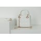 Dior Mini Lady Dior Bag Cannage White