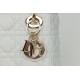 Dior Mini Lady Dior Bag Cannage White