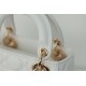 Dior Mini Lady Dior Bag Cannage White