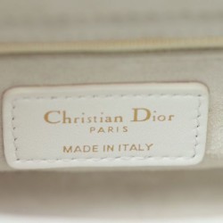 Dior Mini Lady Dior Bag Cannage White