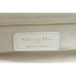 Dior Mini Lady Dior Bag Cannage White