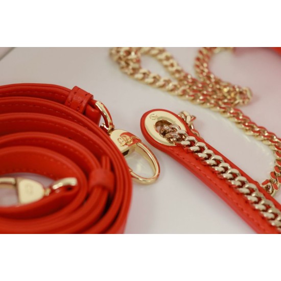 Replica Dior Mini Lady Dior Bag Cannage Red