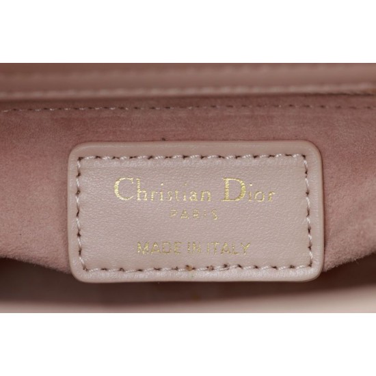 Replica Dior Mini Lady Dior Bag Cannage Beige 