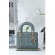 Replica Dior Mini Lady Dior Bag Cannage Blue