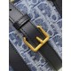 Replica Dior Groove 20 Bag Blue Denim Dior Oblique Jacquard