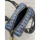 Replica Dior Groove 20 Bag Blue Denim Dior Oblique Jacquard