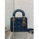 Replica Dior Lady Dior Mini Bag with Chain Cannage Navy Blue Replica Dior Lady Dior Mini Bag with Chain Cannage Navy Blue