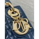 Replica Dior Lady Dior Mini Bag with Chain Cannage Navy Blue Replica Dior Lady Dior Mini Bag with Chain Cannage Navy Blue