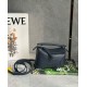 Replica Loewe Puzzle Mini Bag Navy Blue Grained Calfskin