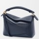 Replica Loewe Puzzle Mini Bag Navy Blue Grained Calfskin