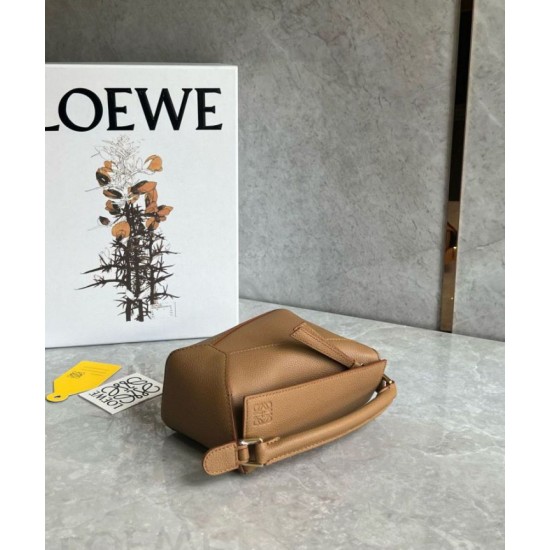 Replica Loewe Puzzle Mini Bag Toffee Grained Calfskin