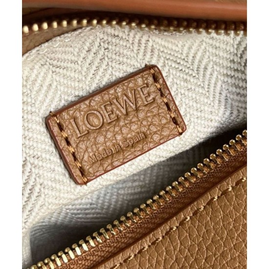 Replica Loewe Puzzle Mini Bag Toffee Grained Calfskin