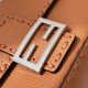 Replica Fendi Medium Baguette Selleria bag with 612 hand-sewn topstitche Brown