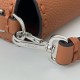 Replica Fendi Medium Baguette Selleria bag with 612 hand-sewn topstitche Brown