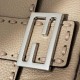 Replica Fendi Medium Baguette Selleria bag with 612 hand-sewn topstitche Gray