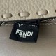 Replica Fendi Medium Baguette Selleria bag with 612 hand-sewn topstitche Gray