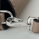 Replica Fendi Medium Baguette Selleria bag with 612 hand-sewn topstitche Gray