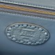 Replica Fendi Medium Baguette Selleria bag with 612 hand-sewn topstitche Blue