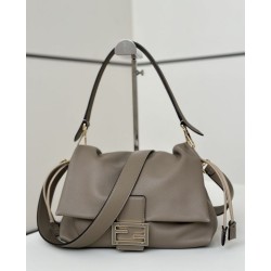 Replica Fendi Mamma Baguette Medium Bag Nappa Gray
