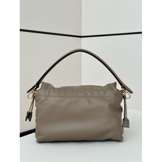 Replica Fendi Mamma Baguette Medium Bag Nappa Gray