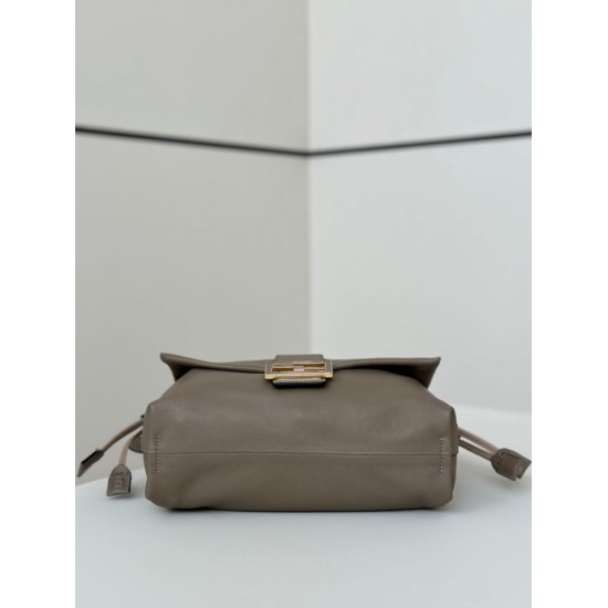Replica Fendi Mamma Baguette Medium Bag Nappa Gray