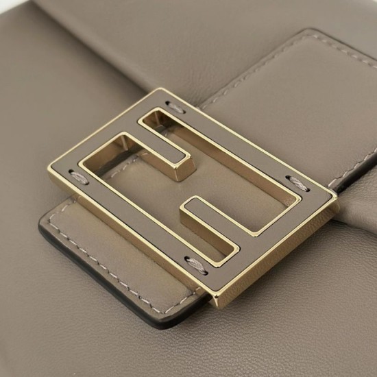 Replica Fendi Mamma Baguette Medium Bag Nappa Gray